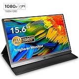 [page_title]-Tragbarer Monitor - 15,6 Zoll USB Monitor IPS Bildschirm Tragbar 1920×1080 Full-HD Portable Monitor mit USB-C/Typ-C Mini-HDMI für PC, Handy, Xbox, PS4 usw, mit Schutzhülle