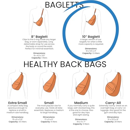 Image of AmeriBag Healthy Back Bag 10 inch Nylon Ergonomic Sling Baglett | Ergonomic