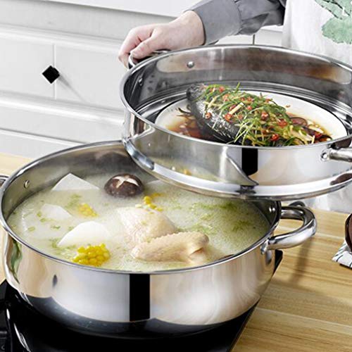 Casseroles à soupe à vapeur 5 couches pour cuisson simultanée 28cm - 5