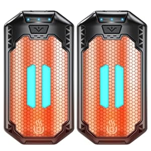 OUTJUT Hand Warmer Rechargeable 2-Pack, 6000mAh Electric Hand Warmer, 3 Heat Settings, Up to 20Hrs, Ultra Thin Portable Pocket Hand Warmer for Outdoor Sports, Winter for Men Women Reno Patients