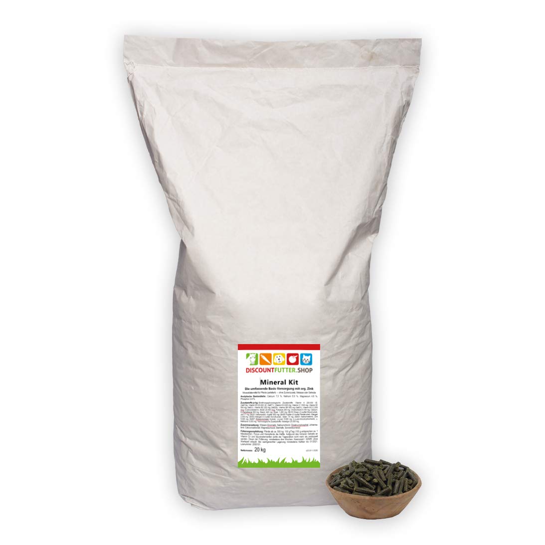 Mineral Kit Pellets, Mineralfutter für Pferde, getreidefrei, 10 kg | Ohne Zuckerzusatz, mit organischem Zink