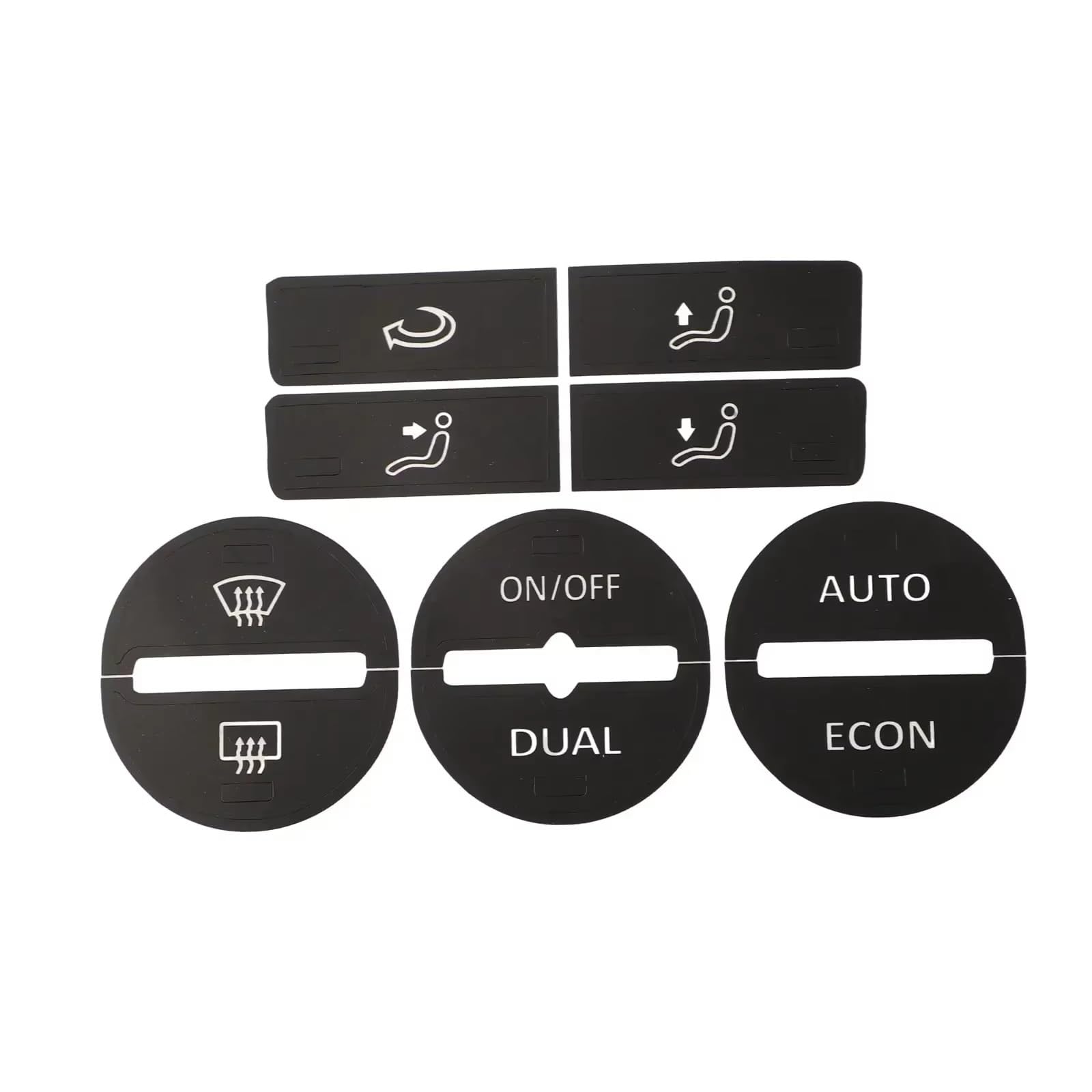 Button Repair Stickers for Car Compatible with Golf Mk5 2004-2008 for Passat 2005-2010 Air Condition AC Climate Control Worn Peeling Button Repair Decals Stickers PVC