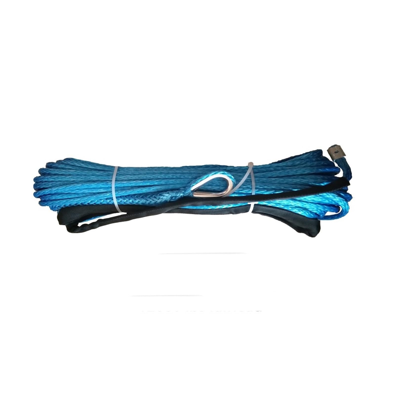 Edede Blu Winch Rope, Winch Rope Cable 9Mm X 30M Synthetic Winch Line Cable Rope 17000 Lbs With Sheath (Atv Utv 4X4 4Wd Offroad)(Blu)
