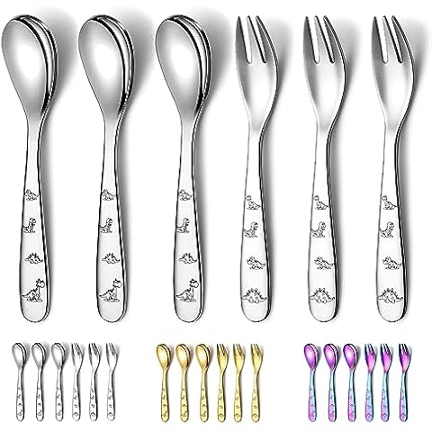 Evanda Toddler Cutlery Set with Dinosaur Design Cover
