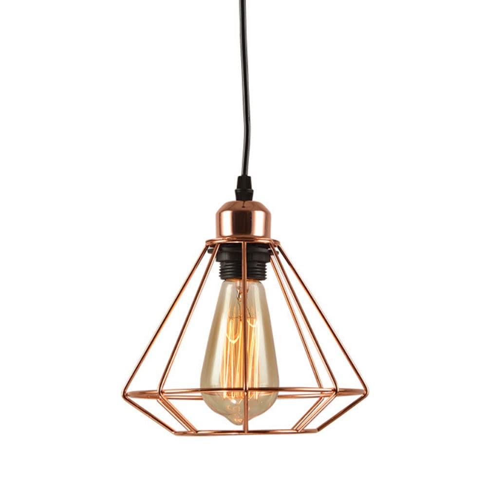 Suspension fer nordique E27 luminaire de plafond noir pour îlot cuisine