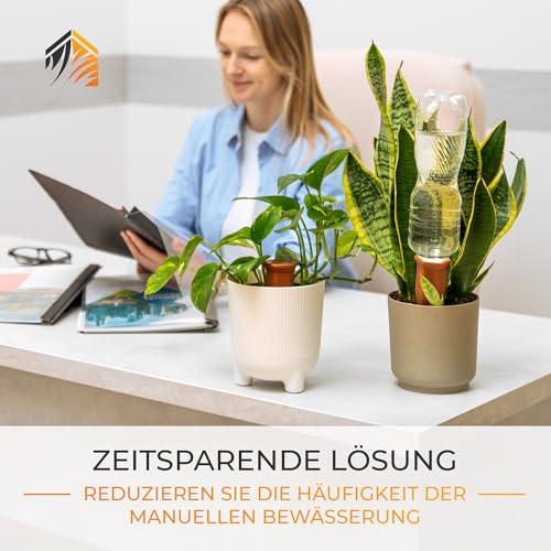 TIMELEOS Tonkegel Bewässerung, Wasserspender Pflanzen als Gießkegel, ideal für Pflanzen Bewässerung und für Zimmerpflanzen Bewässerung, Langlebig und Effizient (4)