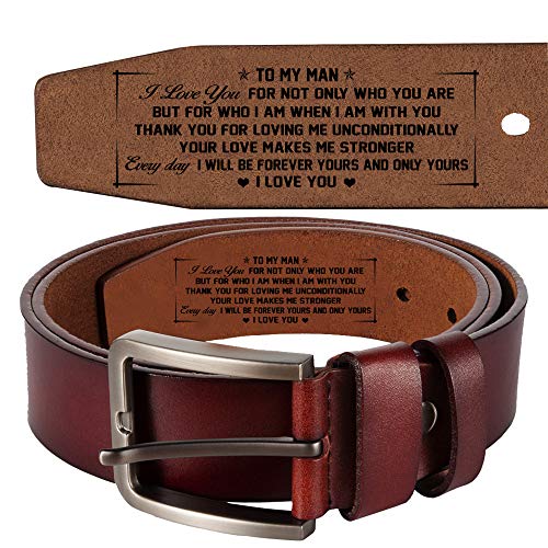 Personalized Belts For Men, Genuine Leather Belts, Personalized Gifts For Men LB25