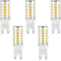 Kit 5 Lâmpadas LED G9 5W Bivolt Branco Quente 3000k Amarelada Para Lustres Pendentes Arandelas Iluminação Decorativa Econômica Bivolt
