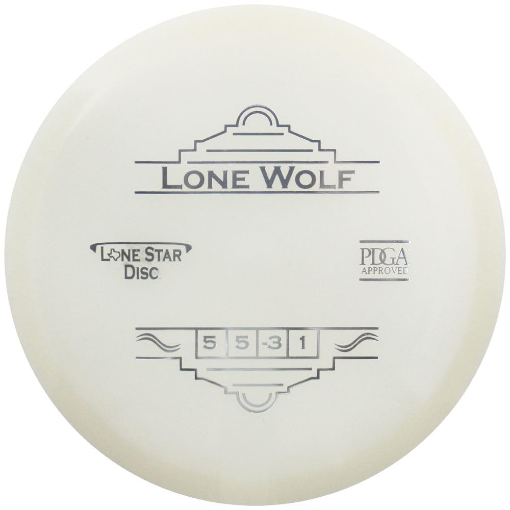 Discraft Lone Star Glow Bravo Lone Wolf Midrange Golf Disc, 170-176g