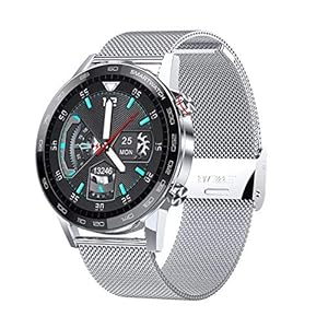 Smart Watch, L16 heren ECG PPG Smart Watch, IP68, Bluetooth Muziekcontrole, Bloeddruk, Hartslag Fitness Armband Smart Horloge (E)