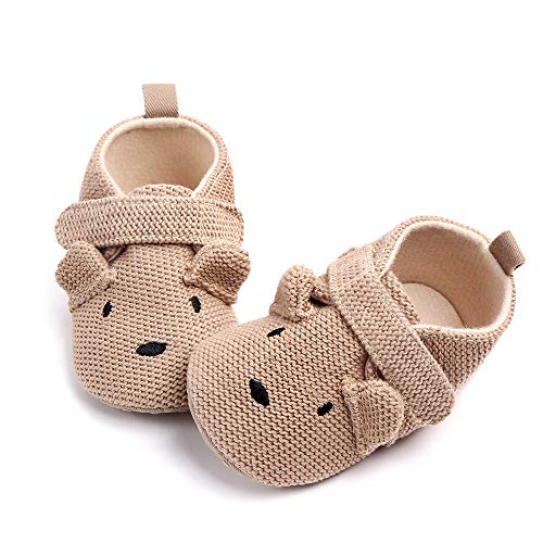 Newborn Baby Boys Girls Knit Flats Anti-Slip Soft Sole Toddler First Walk Shoes2
