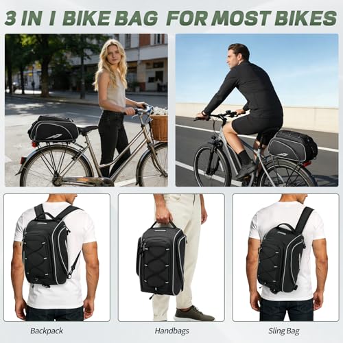 RAINSMORE 15L Waterproof Bike Trunk Bag