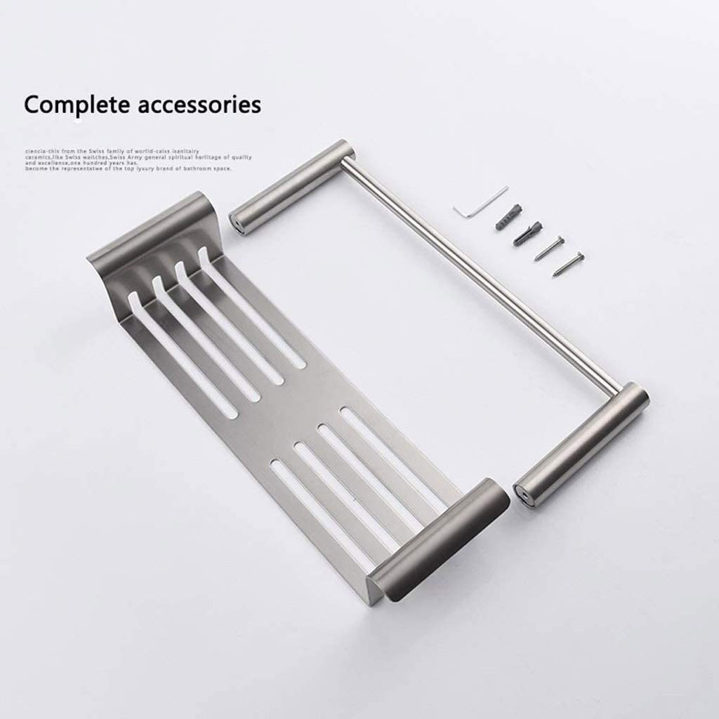 Exquisitos estantes de baño Baño, estantes de baño de acero inoxidable Estantes de pared extraíbles y lavables Estantes de cocina Artículos de tocador de baño Estante de almacenamiento colgante