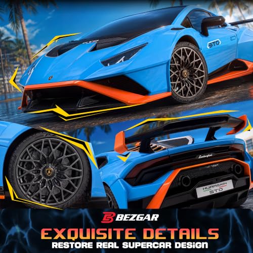 Image of BEZGAR 1:24 Official Licensed Lamborghini Huracan STO Remote Control Car