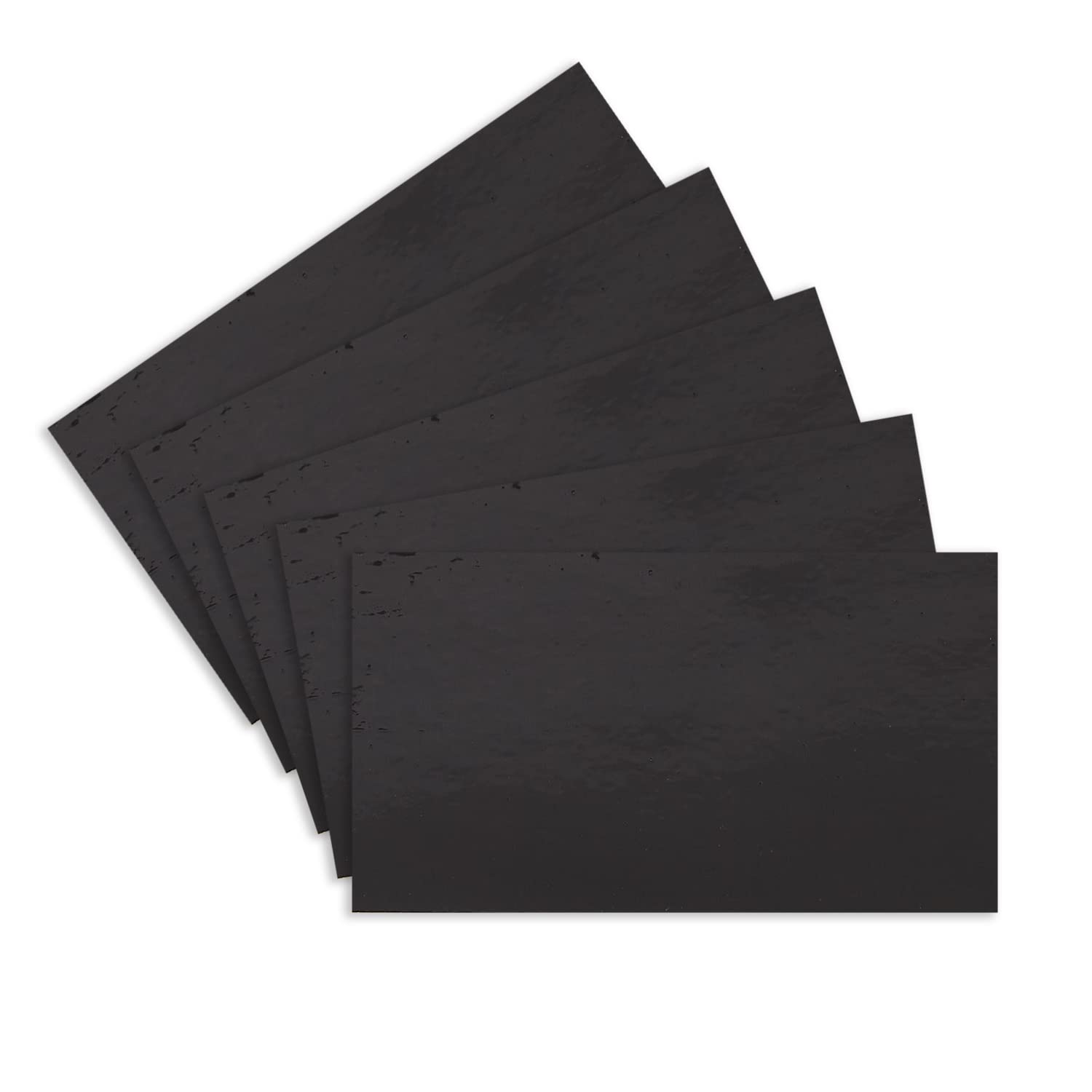 5pc Black Flag Decal Sticker - Reflective Vinyl Car Stickers - Waterproof, for Car Window &amp; Bumper (2.5 x 4.5 Inch)