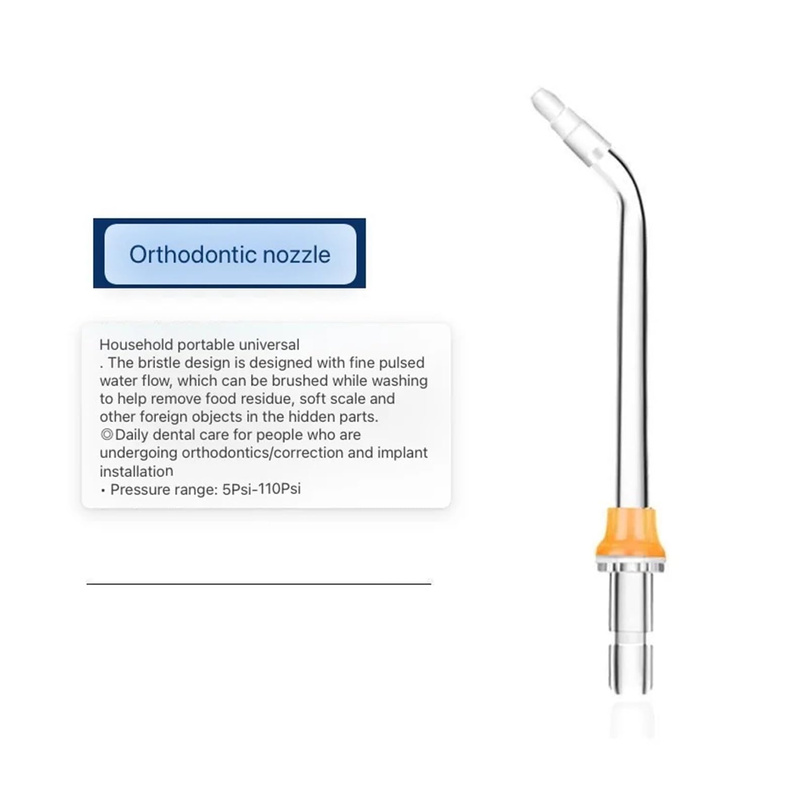 Compatible Con Puntas De Hilo Dental SOOCAS W3 Pro W3 W1 Piezas del regador oral | Boquillas de repuesto, for SOOCAS W3/W2/G1, puntas de irrigador oral, empotradas(4pcs MIXED)