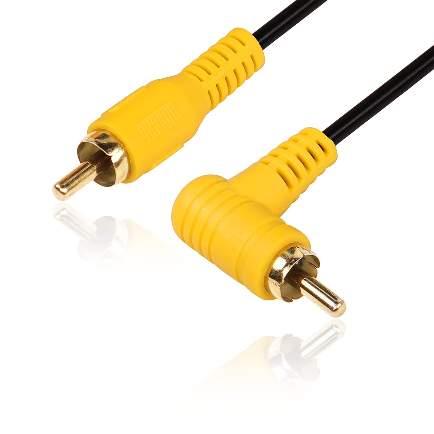 Snapklik.co : BlueRigger RCA Cable, 6FT (2RCA Ale To 2RCA Stereo Audio Cable, Braided, Gold