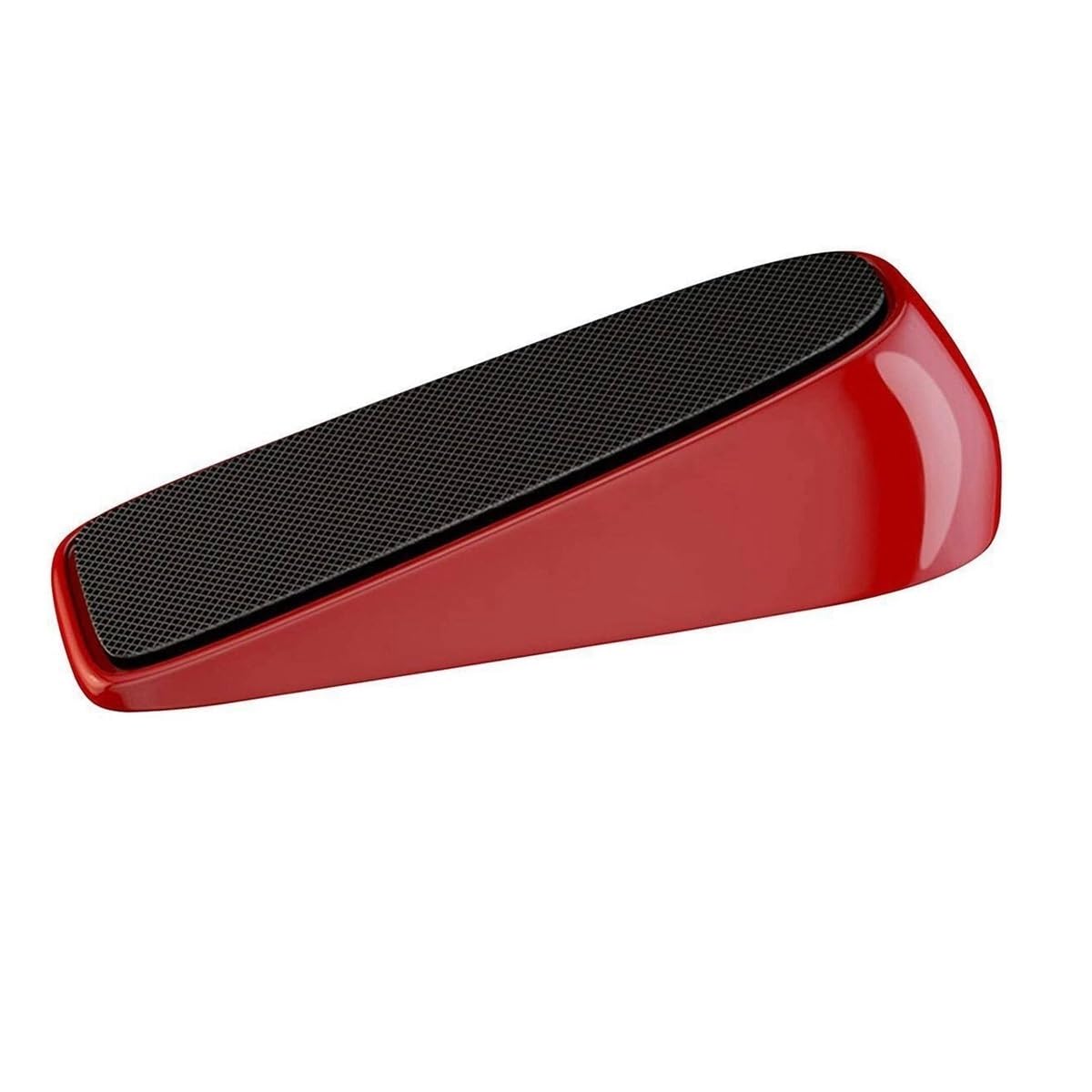 Home Heavy Duty Zinc Alloy Wedge Finger Guard Door Stop Protector Door Stopper(Red)