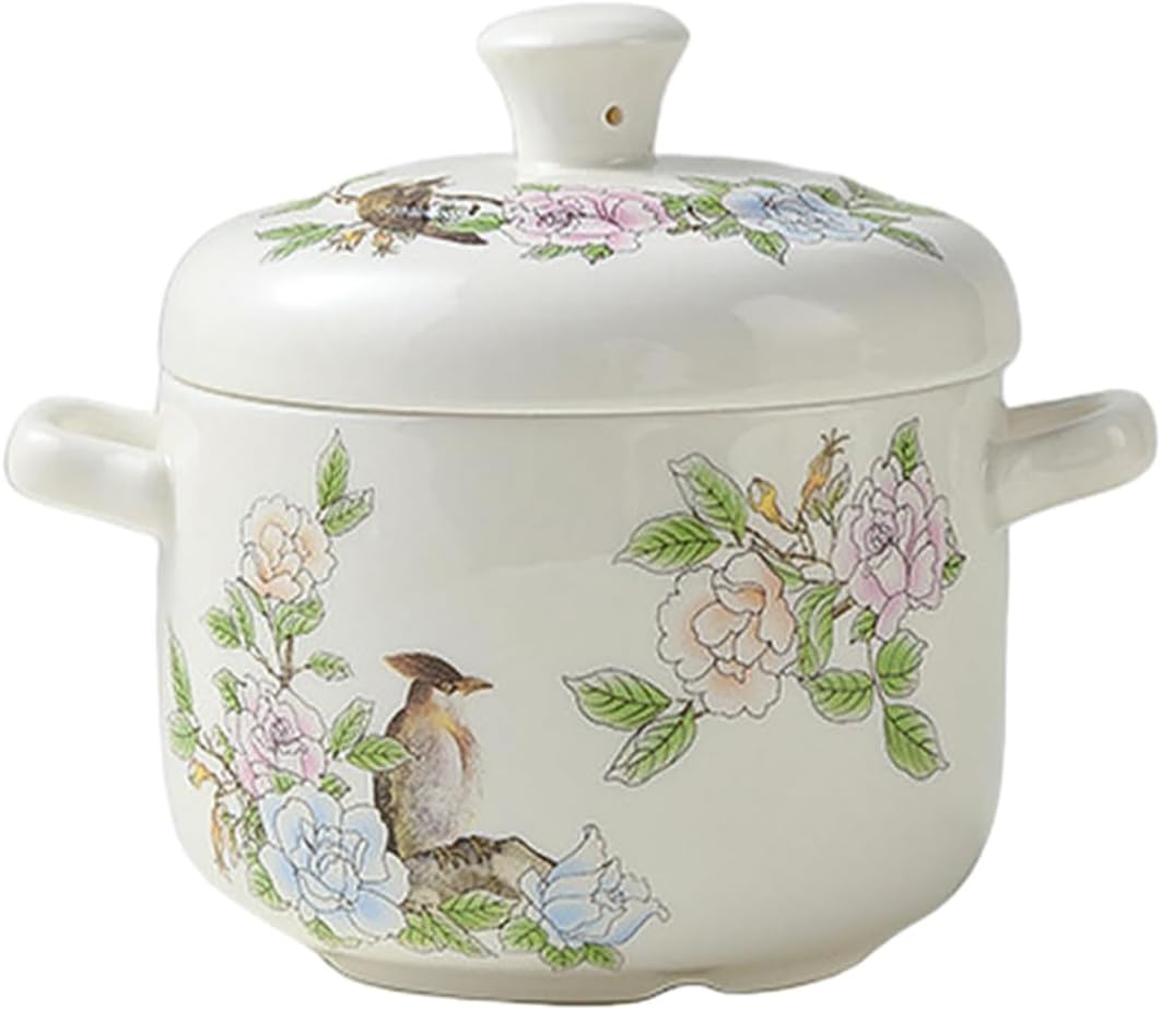 Chinese-style home health double-ear delicate and practical high-temperature and anti-scalding steamed egg bowl - Qin Se He Ming Xiao Hao