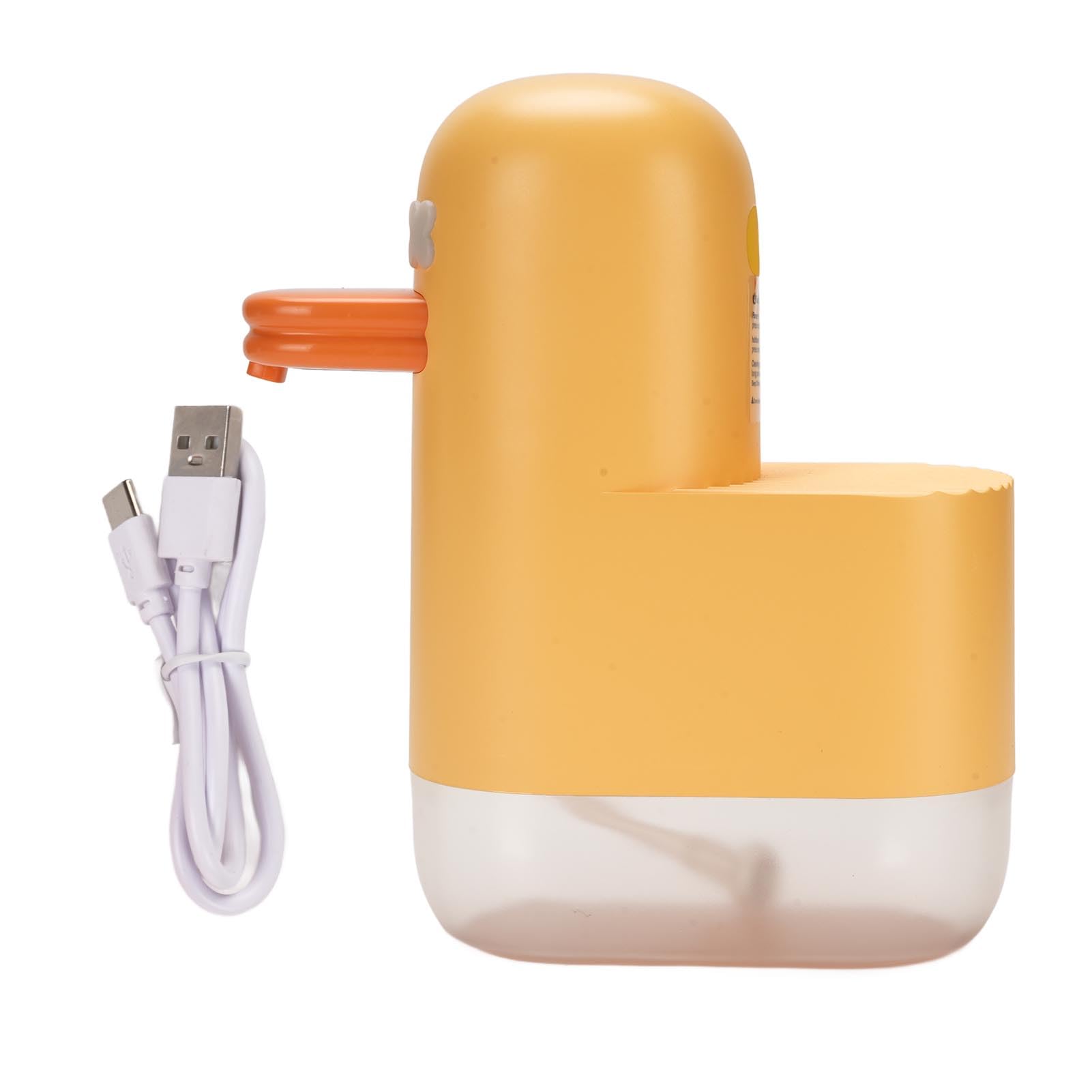 Dispenser Automatico di Sapone Schiumogeno Design Carino a Forma di Anatra per Bagno e Pompa per Liquidi Ricaricabile Touchless da 350 Ml (Stile 2)