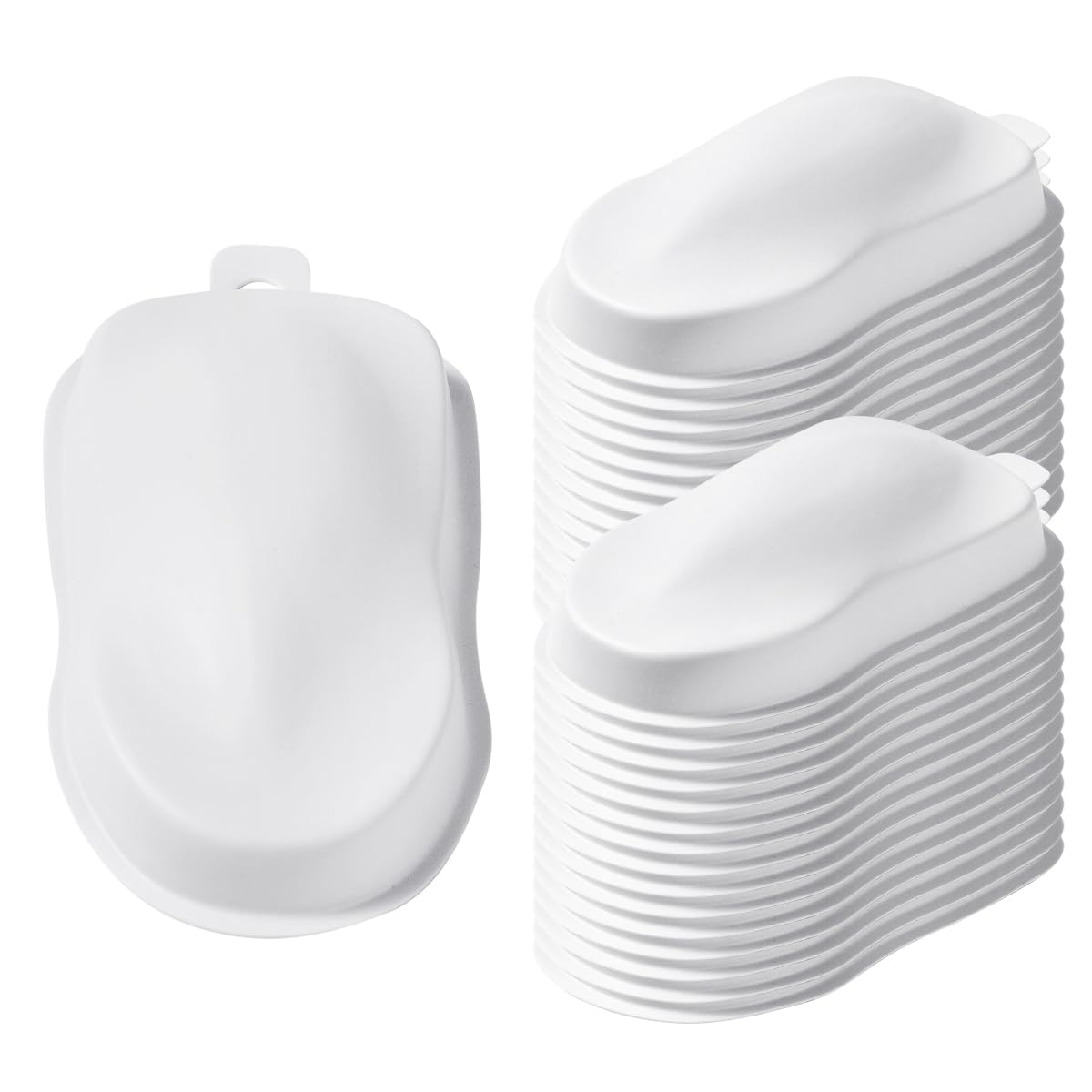 OPHIR Set of 30pcs Speed Shapes for Auto Painting White Vinyl Cars, Car Painting Speed Shape Display Model for Color Test, Crafts Painting Test, Airbrush Painting (2" Lx3.5 Wx0.5 H)