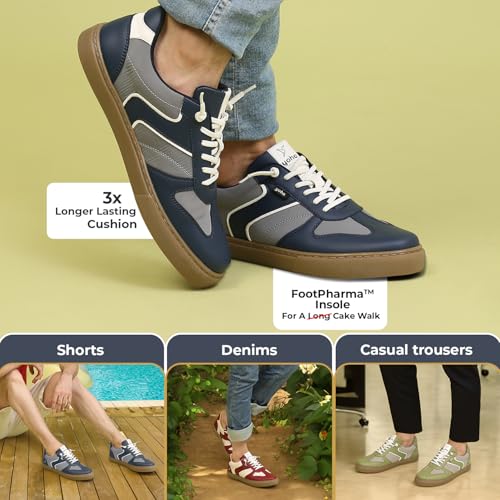 Image of YOHO Stride Men's Trendy Colour-Blocked Slip-On Sneakers (SoS)