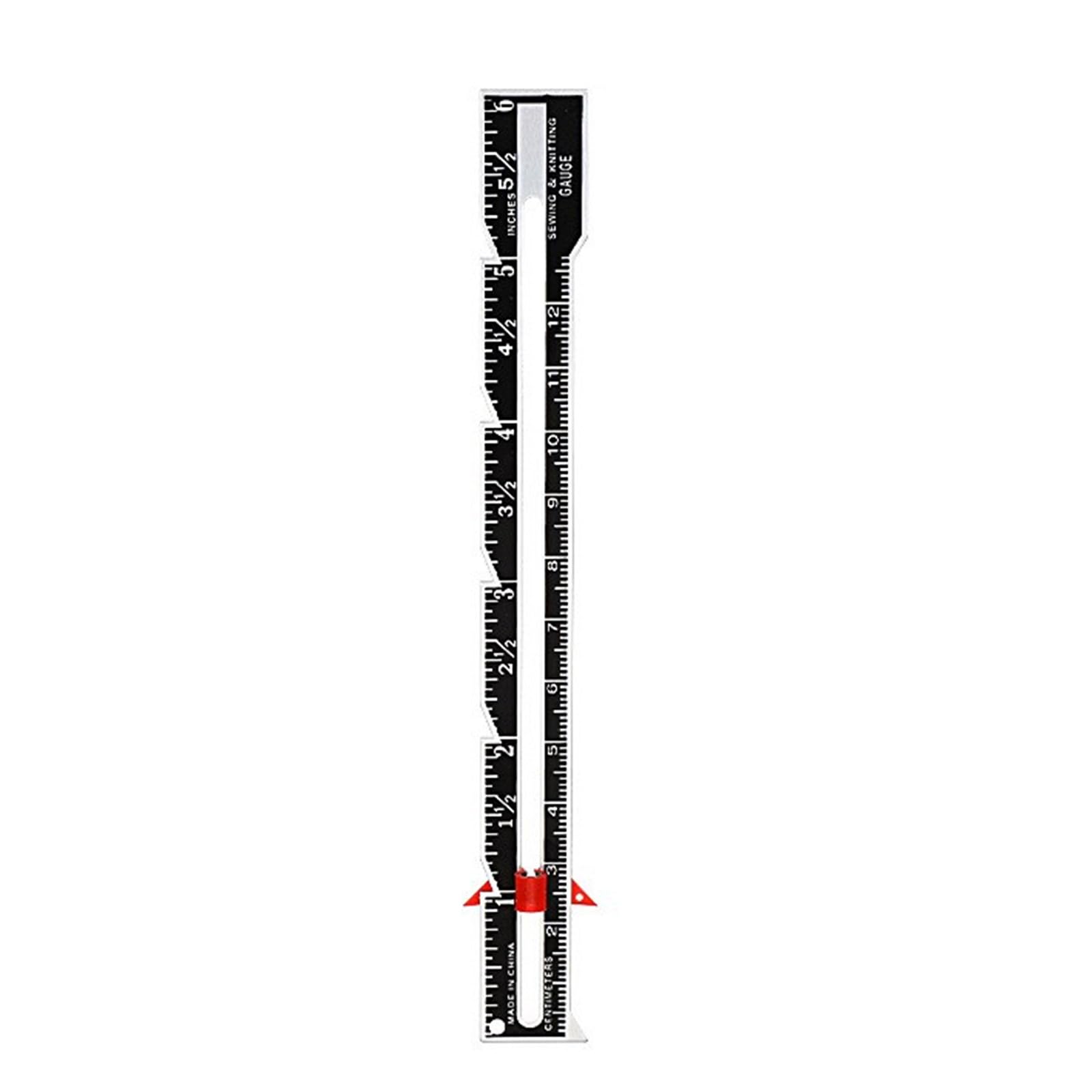 Hdoytxxm Black Quilting Gauge Ruler Sewing Measuring Tool Sliding Fabric For Craft Fabric Tailor Measuring Tool For Craft