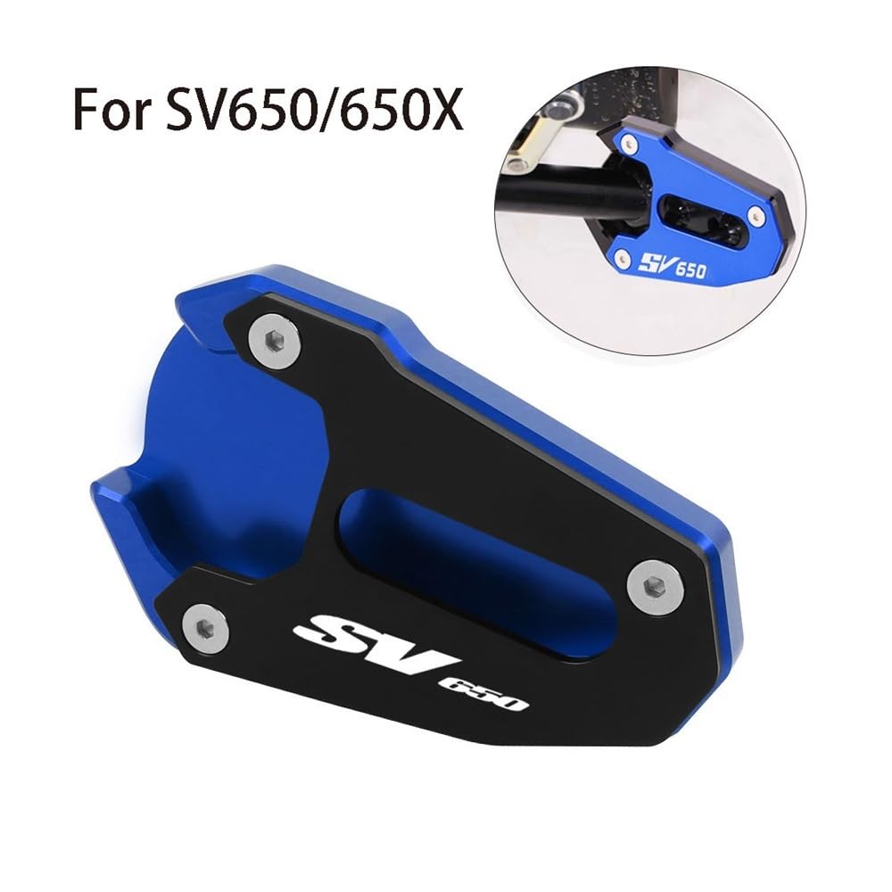 Per Su&zuki SV650 SV650X Gladius SFV 650 SV 650 SV 650X Piastra Di Estensione Del Cavalletto Laterale CNC Piastra Di Supporto Per Cavalletto Laterale Moto Supporto pad