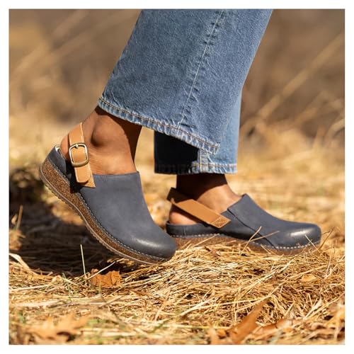 Image of Dansko Merrin Sling-Back Mule Clog for Women-Dual-Density Cork /EVA Midsole and Lightweight Rubber Outsole Provide Durable and Comfortable Ride