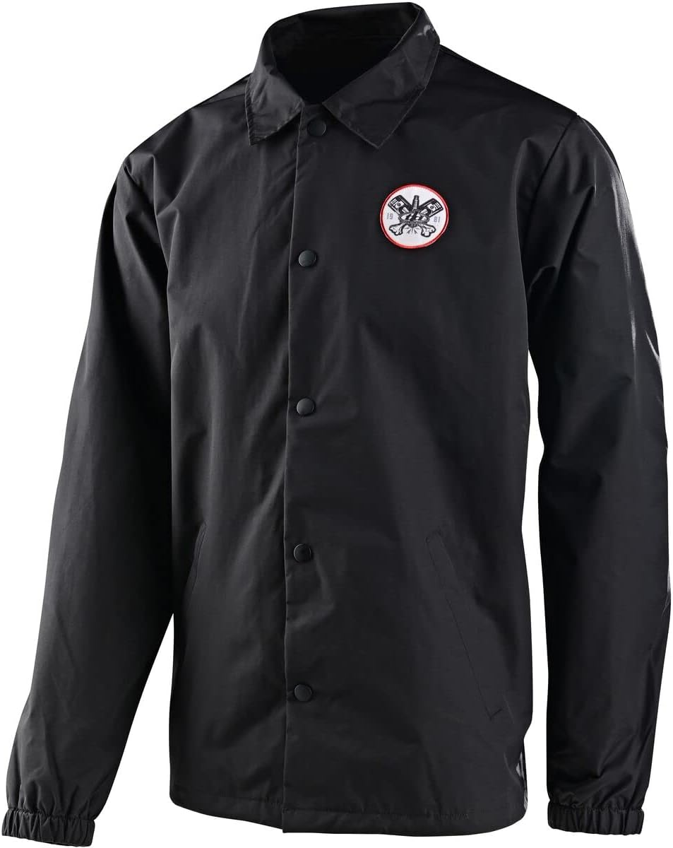 Troy Lee Designs40th Piston Bone Water Resistant Long Sleeve Windbreaker Zip Up Casual Jacket. Mens Unisex Adult