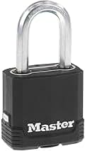 Master Lock Magnum Heavy Duty Outdoor Padlock with Key, Weather Resistant Body and Cut Resistant Shackle make Lock Perfect for Fences, Gates, Sheds, M115XDLF