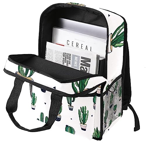 Sac à dos pour garçons vert motif cactus idéal pour l'école et les sorties - 3