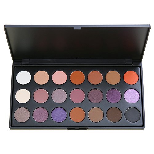 Matte and Shimmer Eyeshadow Makeup Palette, Vodisa 21 Color Eye Shadows Waterproof Pressed Eyeshadow Powder Palette High Pigment Smokey Warm Color Eyes Powder Pallet Eye Make Up Set (2)