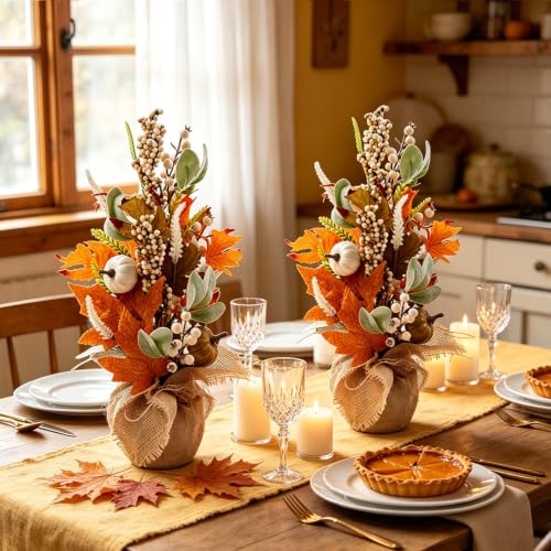 Image of Fall Wreath Table Tree Autumn Wreaths Thanksgiving Decorations