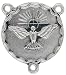 LOT of 5 - Rosary Center Holy Spirit / Prayer Center Piece Silver Oxidized Finish 3/4"