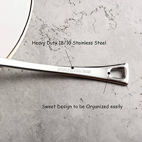 IMEEA 8.7 Inch Soup Ladle Small Sauce Ladle 18/10 Stainless Steel Serving Ladles Spoon for Soup Sauce Stew Cooking - Image 6