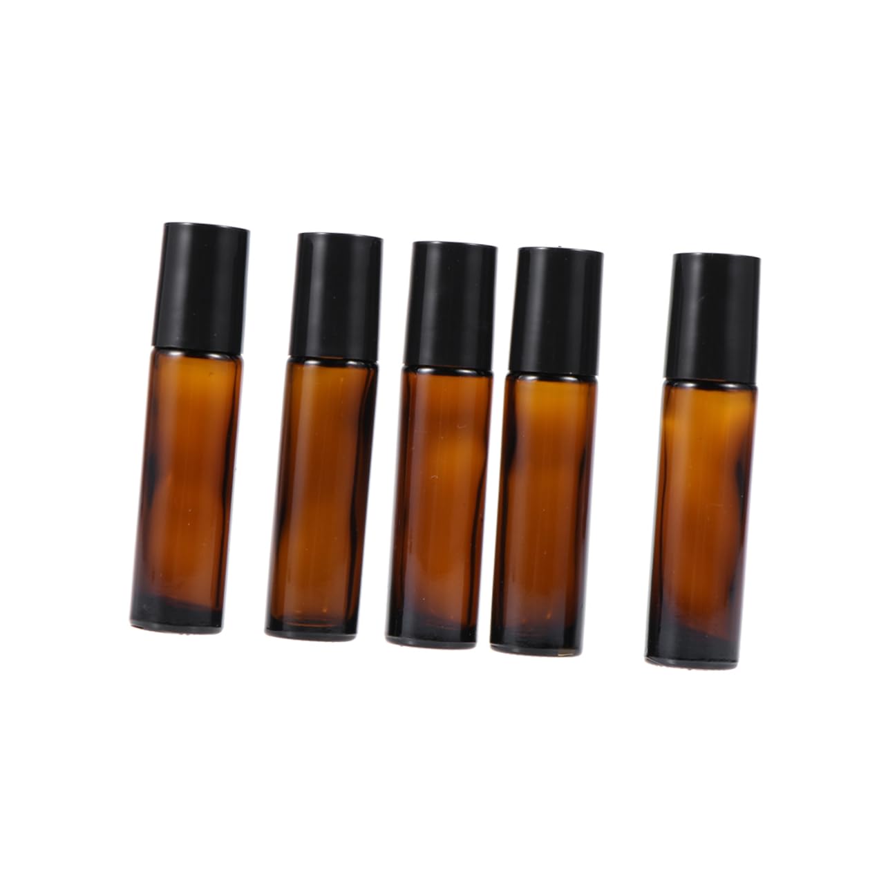 POPETPOP Flacons Roll-on en Verre Marron 10ml Rechargeables, Lot de 24