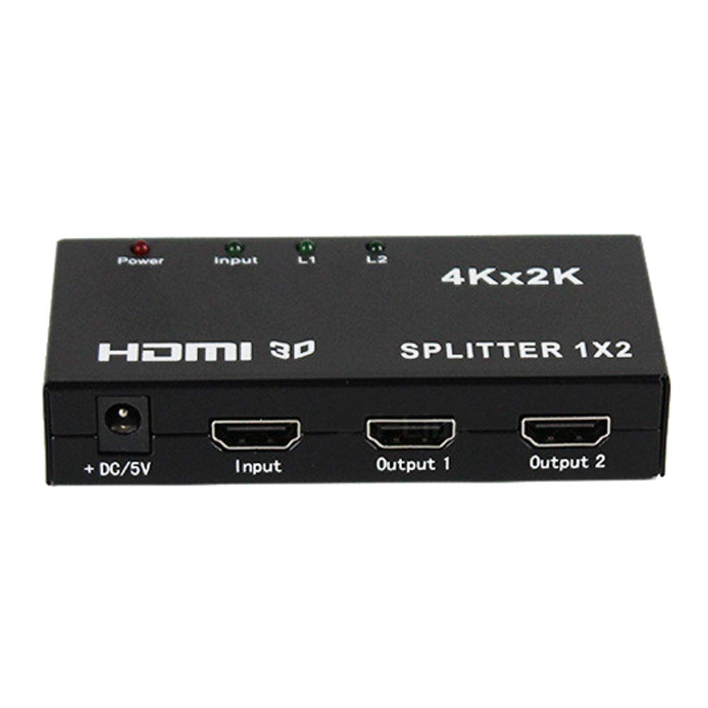 SATMW 1.4 1 in 2 Out HDMI Splitter 1x2 Support Full HD 1080p Ultra HD 4kx2k for x-Box ps4 STB HDTV
