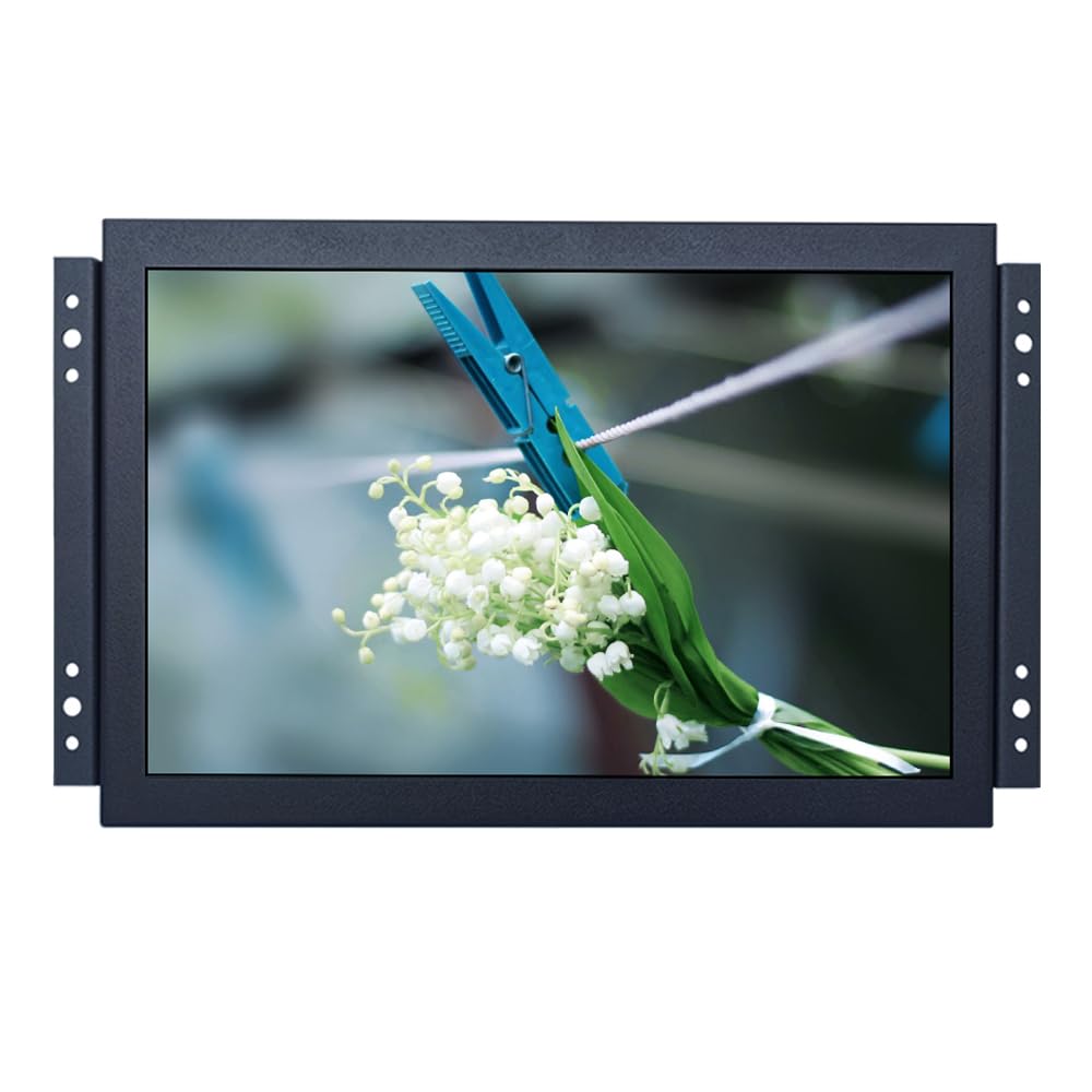 10 1 inch 1280x800 IPS Widescreen Embedded Open Frame PC Monitor with BNC HDMI VGA Metal Shell Built-in