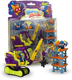 SUPERTHINGS RYWALE KABOOM SuperZings - Seria 2 - Blister Demolition Mission 2 (PSZSB216IN20) z 2 ekskluzywnymi figurkami, 1 maszyną do niszczenia i 1 wieżą