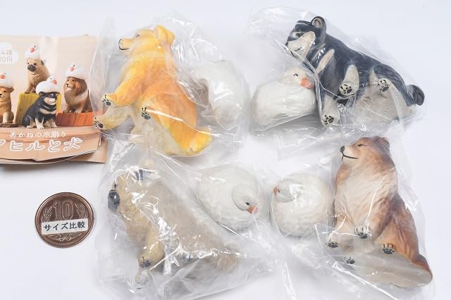 Amazon.co.jp: あかねの木彫り アヒルと犬 [全4種セット(フルコンプ