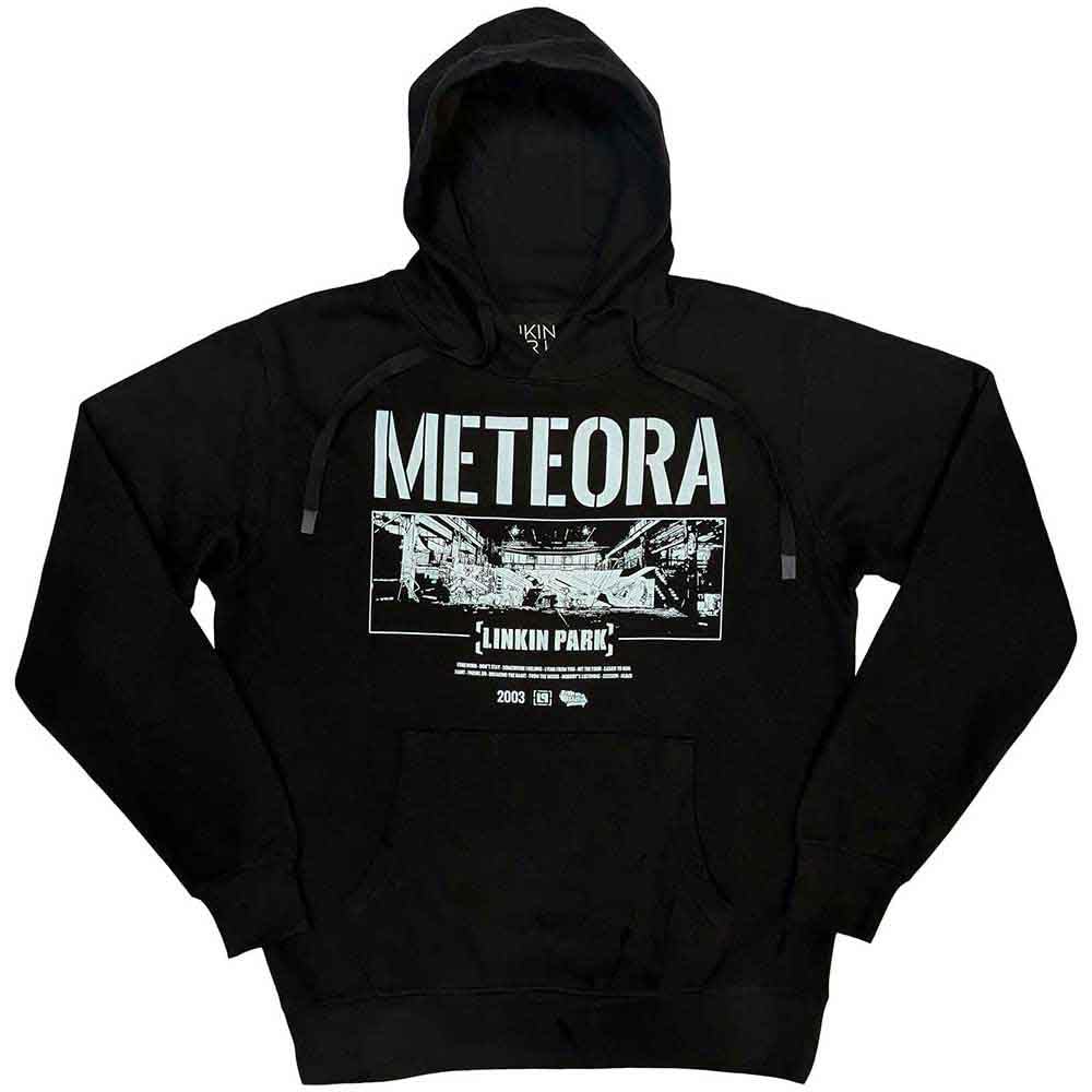 Rock Off officially licensed products Linkin Park Meteora Wall Art Pullover Hoodie, Black, M