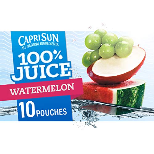 Capri Sun Watermelon Ready-to-Drink Juice (40 Pouches, 4 Boxes of 10)