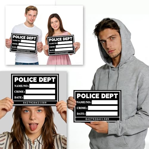 Fondo Fotográfico Mugshot 5×4.3FT con 20 Carteles y Accesorios miniatura 5