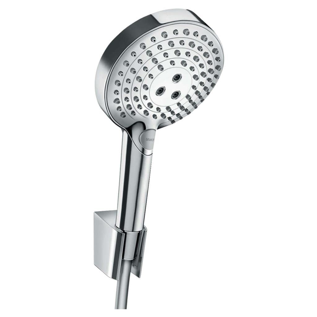 hansgrohe Raindance Select S Punktowy zestaw prysznicowy 120 3jet PowderRain z wężem prysznicowym 125 cm chrom, 27669000