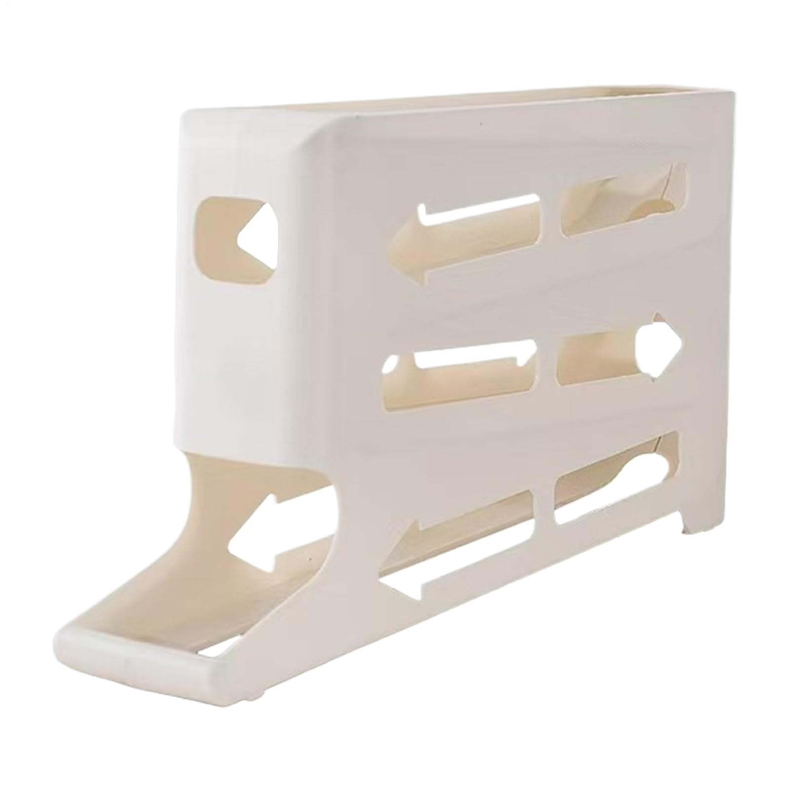 Soporte para huevos de 4 niveles con diseño de bandeja apilable para ahorrar espacio