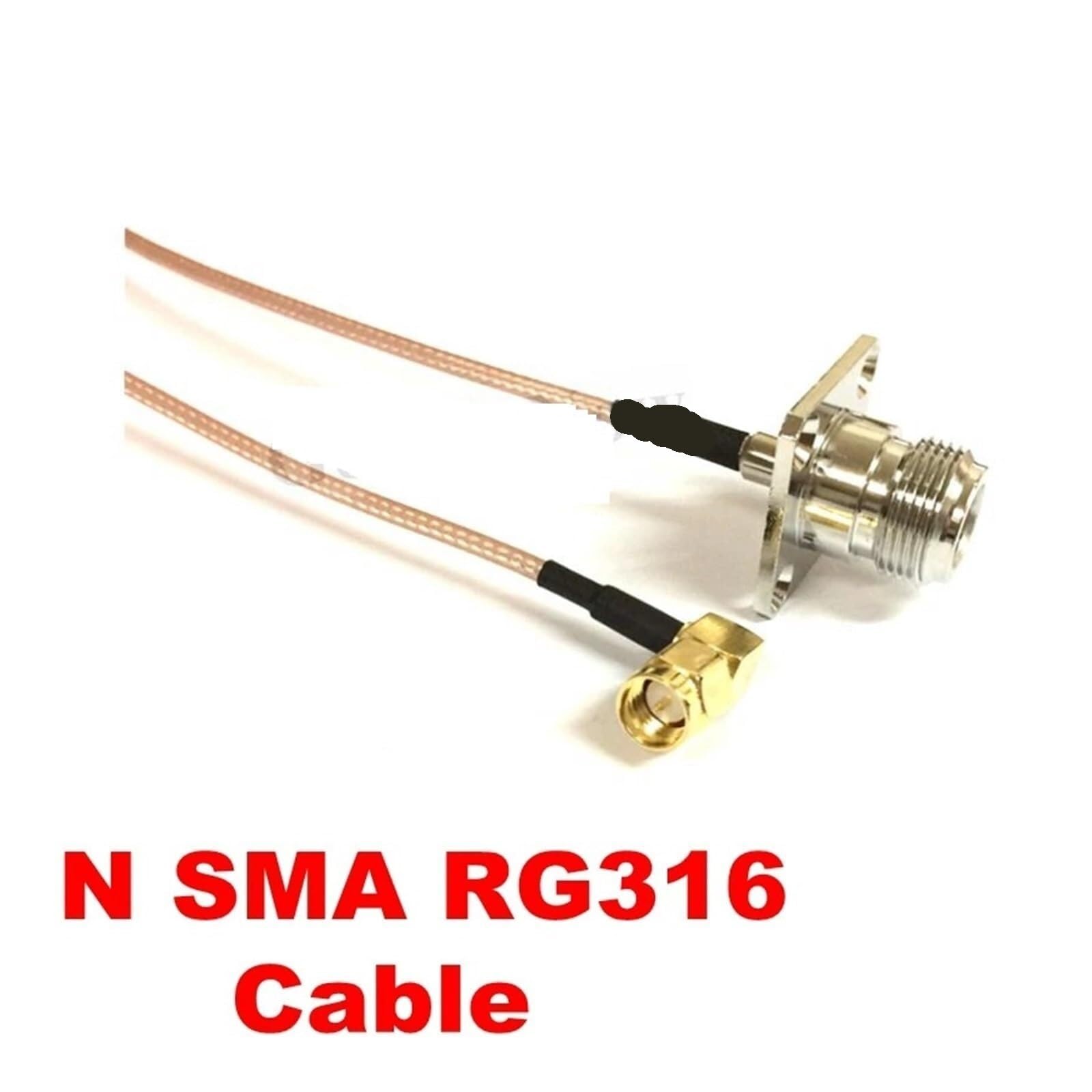 Connettore Cavo RG316 Maschio Da 5 Pezzi N Flangia Femmina A SMA Angolo