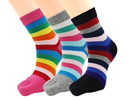 EEVASS Colori Misti Socks Donna Calzini con Dita