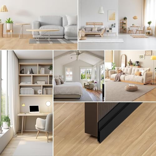Image of EXTSUD Adhesive Under Door Sweep Weather Stripping Soundproof Rubber Bottom Seal Strip Draft Stopper Draught Excluder