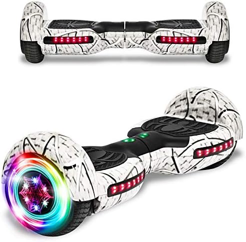 CHO Spider Wheels Series Hoverboard UL2272 Certified Hover Board Electric Scooter with Built in Speaker Smart Self Balancing Wheels (Spider Cotton)